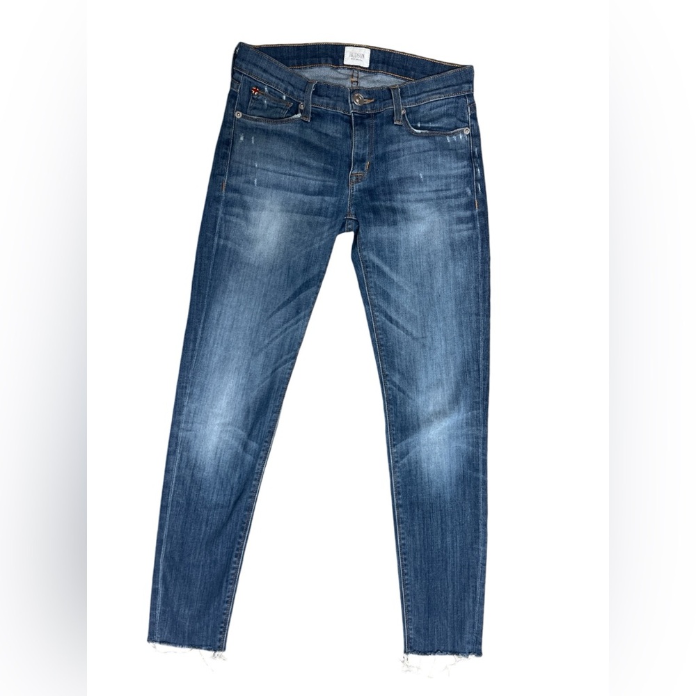 Hudson Made in U.S.A Krista Super Skinny Jeans with Raw Hem